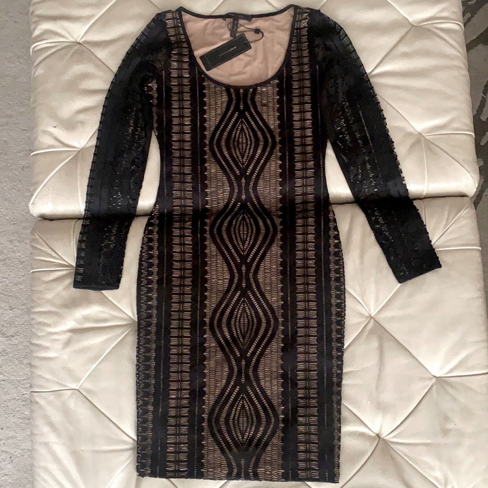 BCBG Lace Dress Bodycon Black small